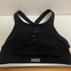 PINK Black Unpadded Bra - S